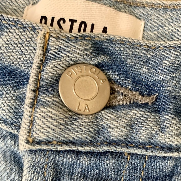 NWT PISTOLA “Connor” High Rise Denim Shorts in Oahu Vintage, Size 28 - Picture 8 of 10